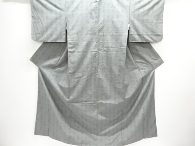 JAPANESE KIMONO / TSUMUGI / WOVEN GRID 